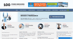 Desktop Screenshot of 100forexbrokers.com